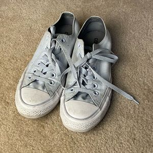 Pale Blue Converse - Size 8 CAN